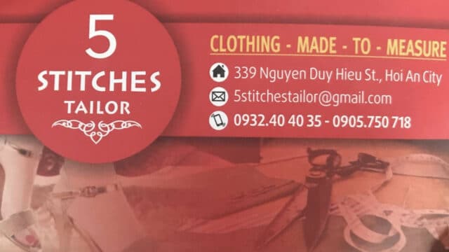 5 Stitches Tailor