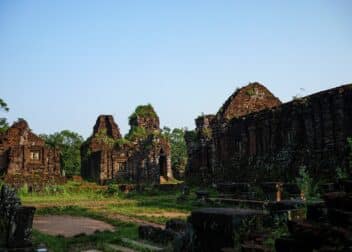 Brick Cham temple towers at My Son Sanctuary near Hoi An, Vietnam