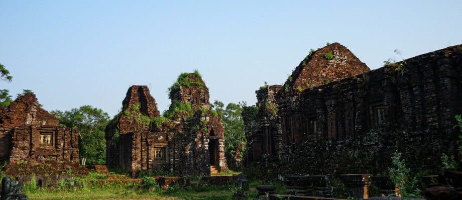 Brick Cham temple towers at My Son Sanctuary near Hoi An, Vietnam