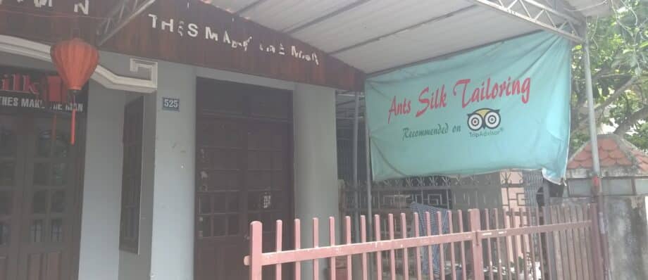 A silk tailor shop in Hoi An Old Town
