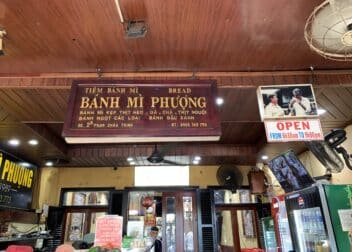 The Banh Mi Phuong shopfront in Hoi An