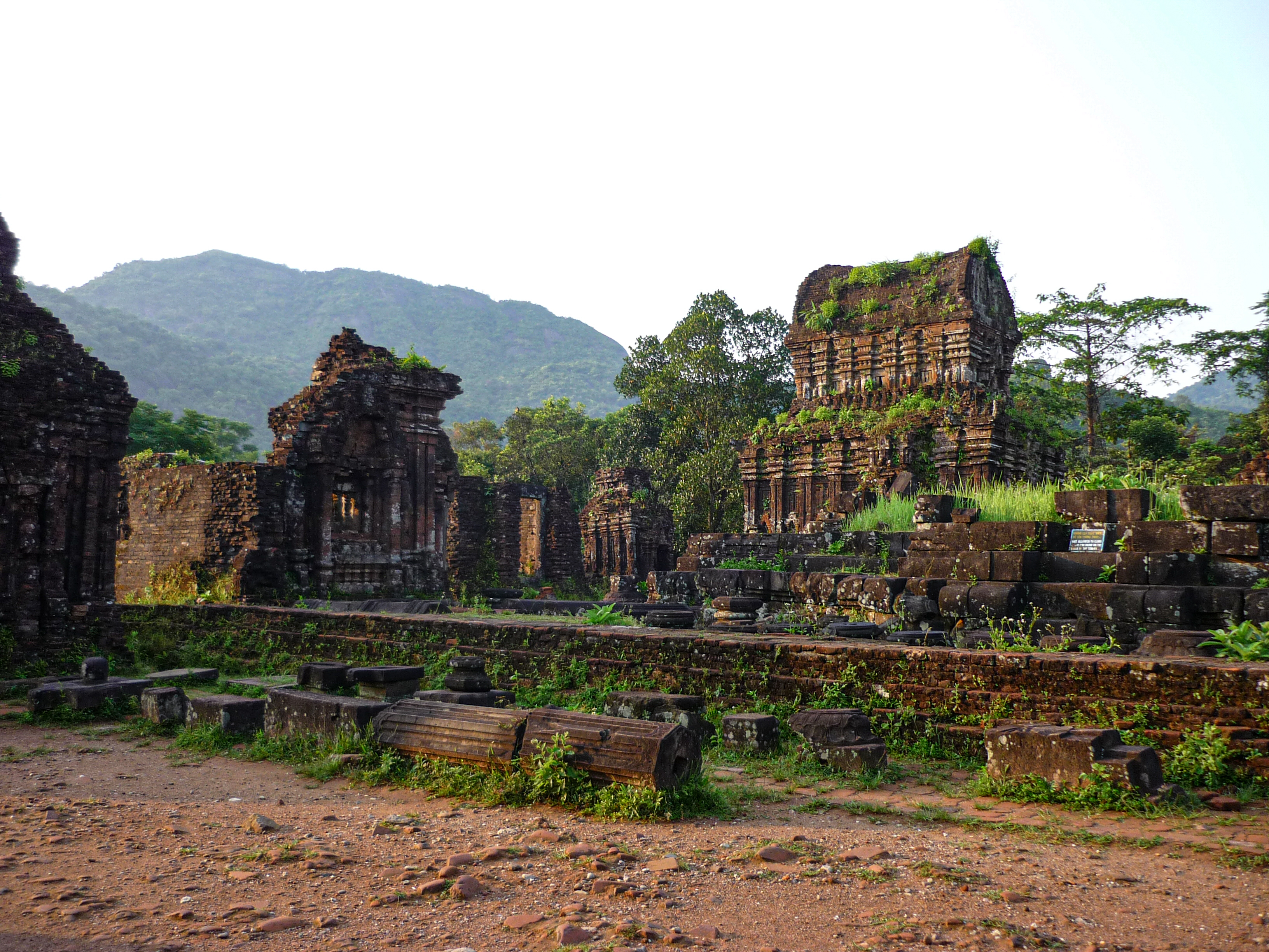 Cham brick temple towers at My Son Sanctuary