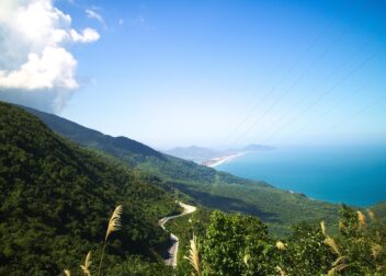 The coast seen from the Hai Van Pass